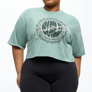 BUFFBUNNY NWOT Build Crop Tee